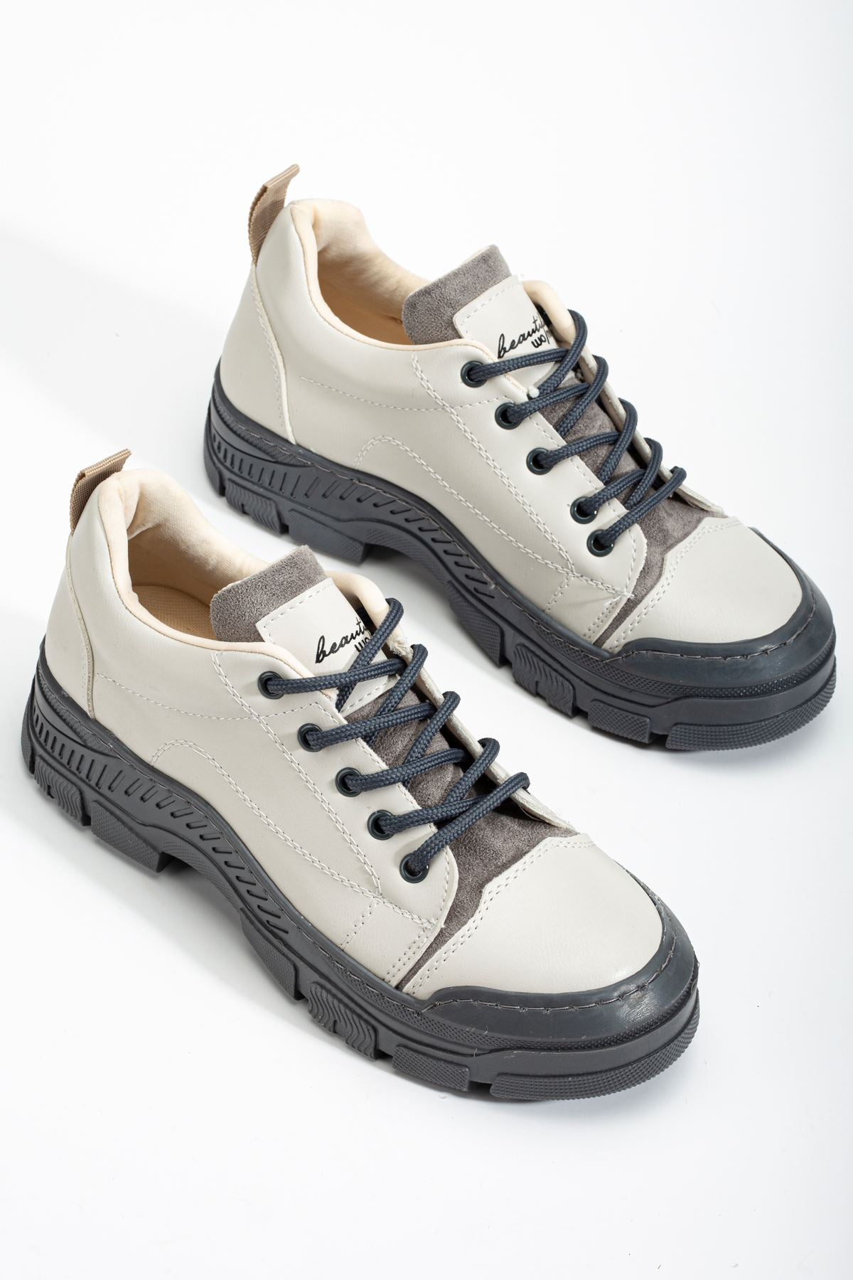 Grey Women's Sneakers Casual Shoes - STREETMODE ™