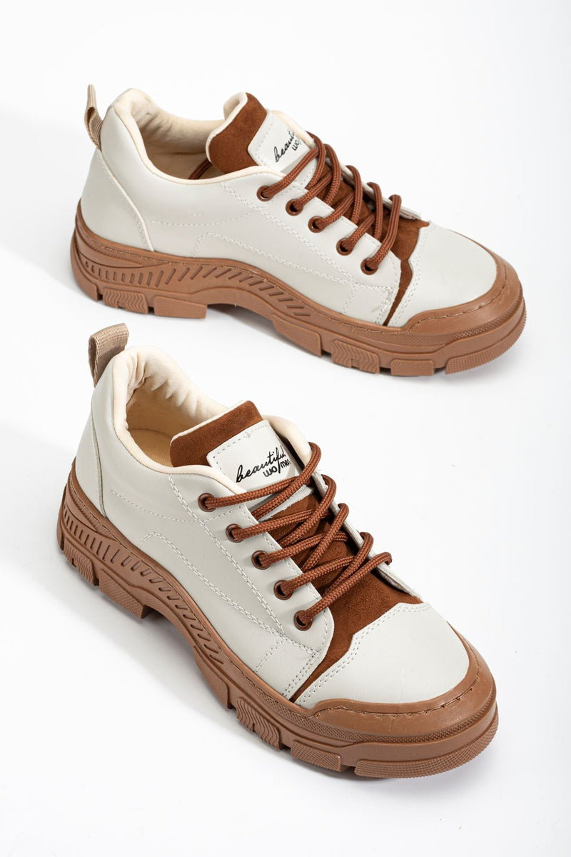 Brown Women's Sneakers Casual Shoes - STREETMODE ™