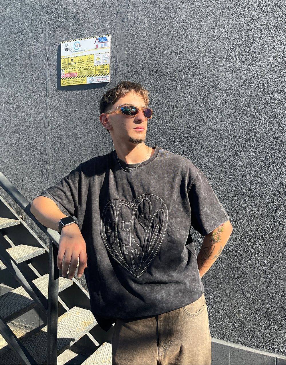 Men's Oversize Acid Wash T-Shirt