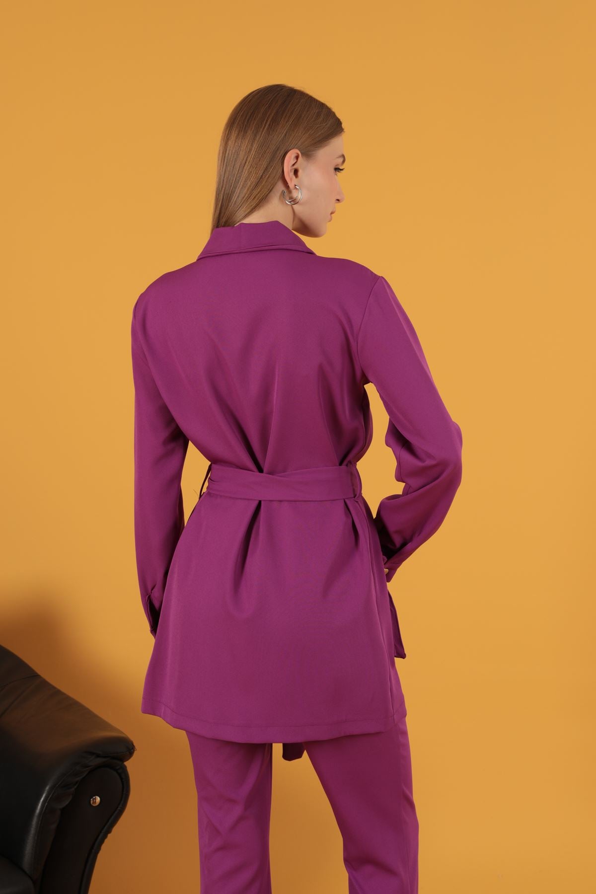 Pocket Funny Women's Jacket-Plum - STREETMODE ™