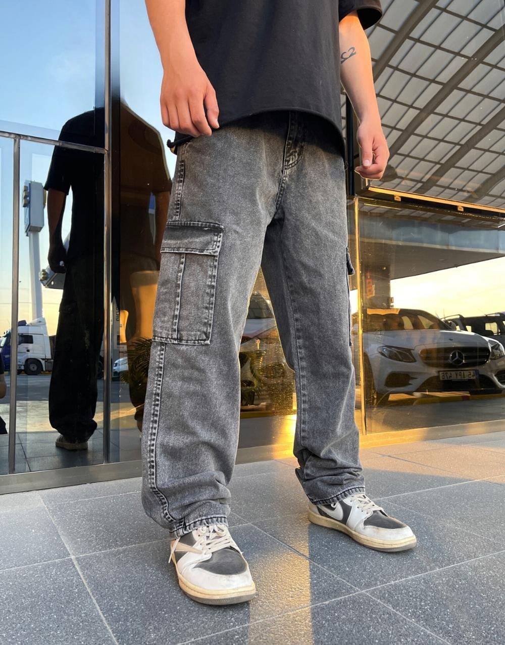 Premium Baggy Men's Cargo Pants Anthracite - STREETMODE ™