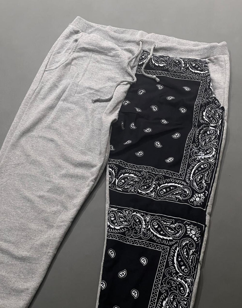 Premium Patchwork Unisex Bandana Sweatpants - STREETMODE ™