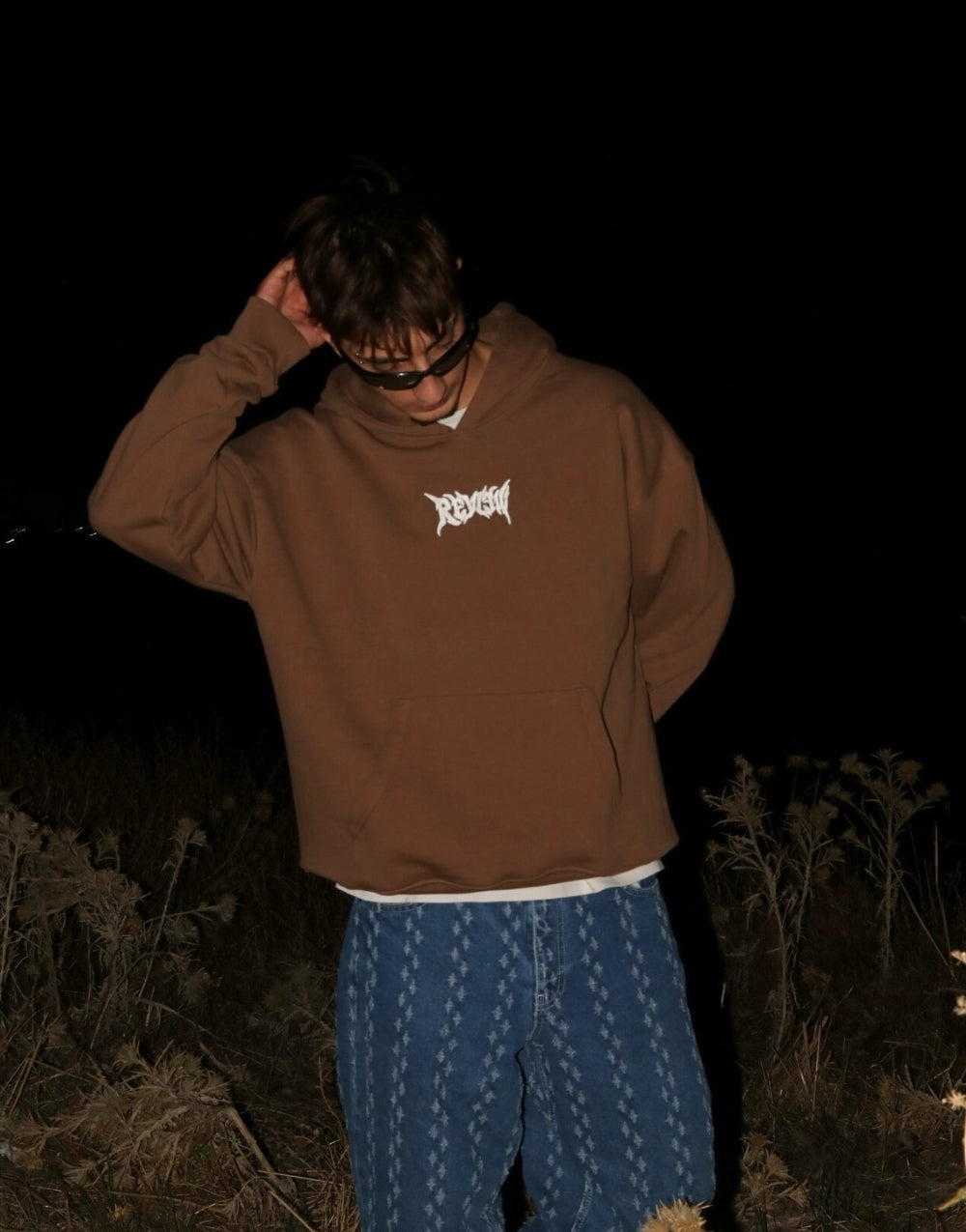 Premium Starry Hoodie Sweatshirt Brown - STREETMODE ™