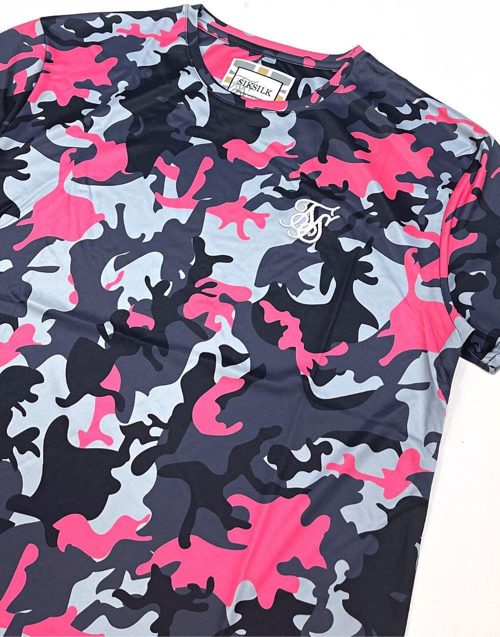 SikSilk Camouflage Slim Fit Men's T-Shirt - STREETMODE ™