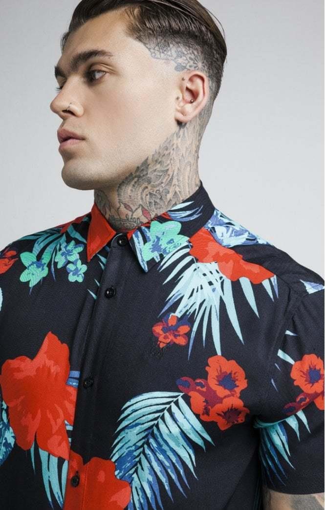 SikSilk Garden Flowers Men's Shirts - STREETMODE ™