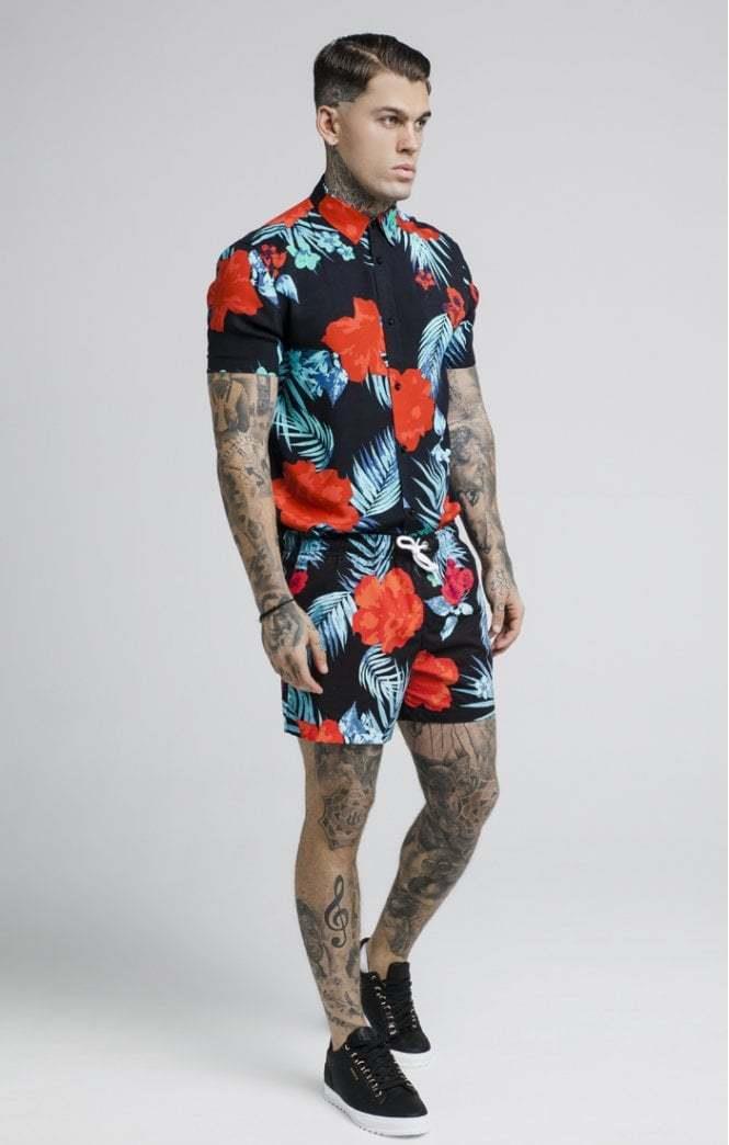 SikSilk Garden Flowers Men's Shirts - STREETMODE ™