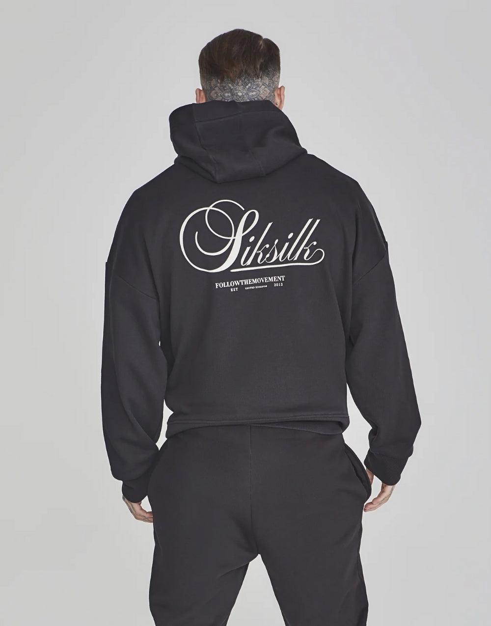 SikSilk Graphic Hoodie Smoked Men's Sweatshirt - STREETMODE ™