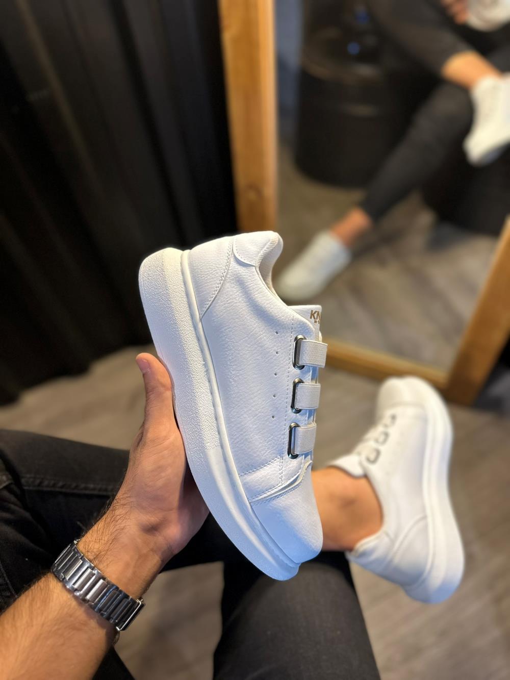 STM Design Sneakers Shoes 889 White - STREETMODE ™