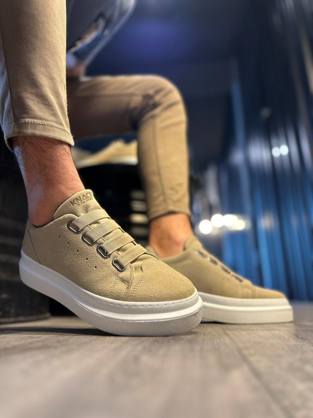 STM Men's Casual Sneakers Shoes 521 Mink Suede - STREETMODE ™