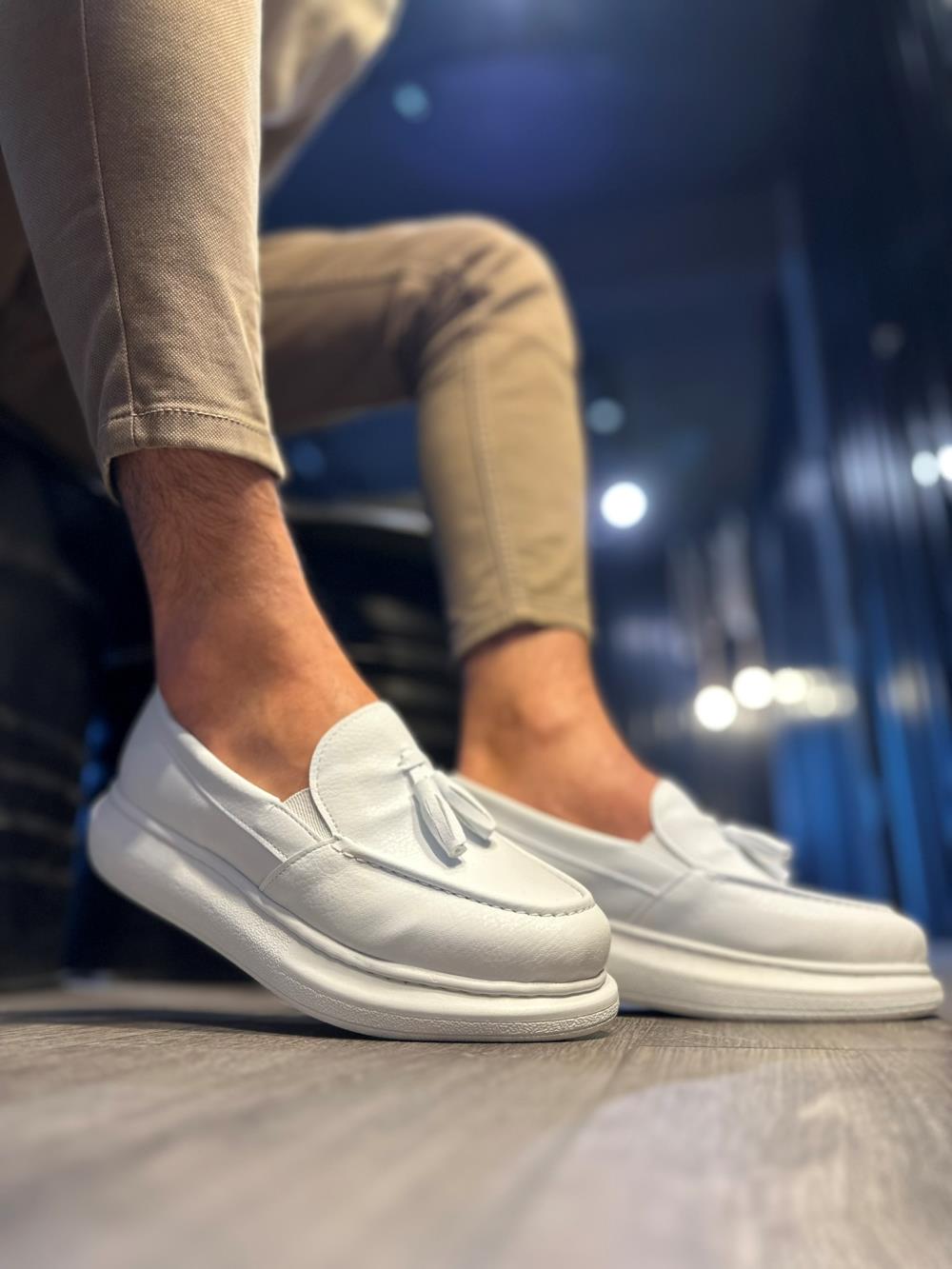 STM Men's Casual Sport Classic Shoes 818 White - STREETMODE ™