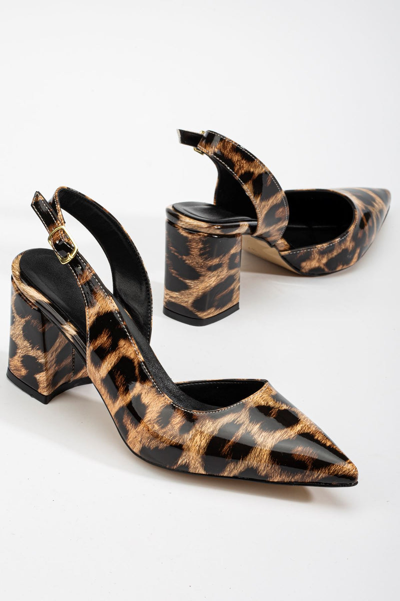 Leopard Patent Leather High Heel Women's Shoes - STREETMODE ™