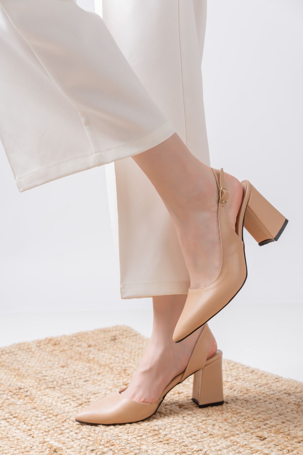 Tonia Nude Skin Heels Women's Shoes - STREETMODE ™