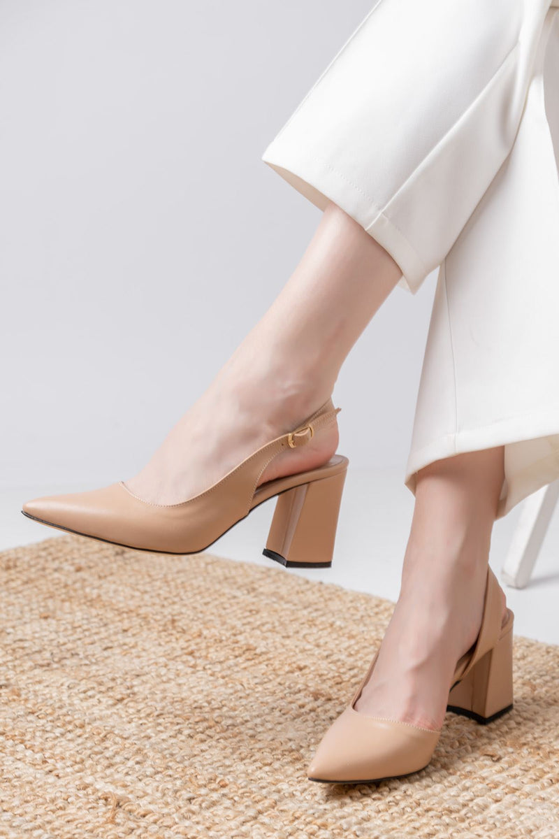 Tonia Nude Skin Heels Women's Shoes - STREETMODE ™