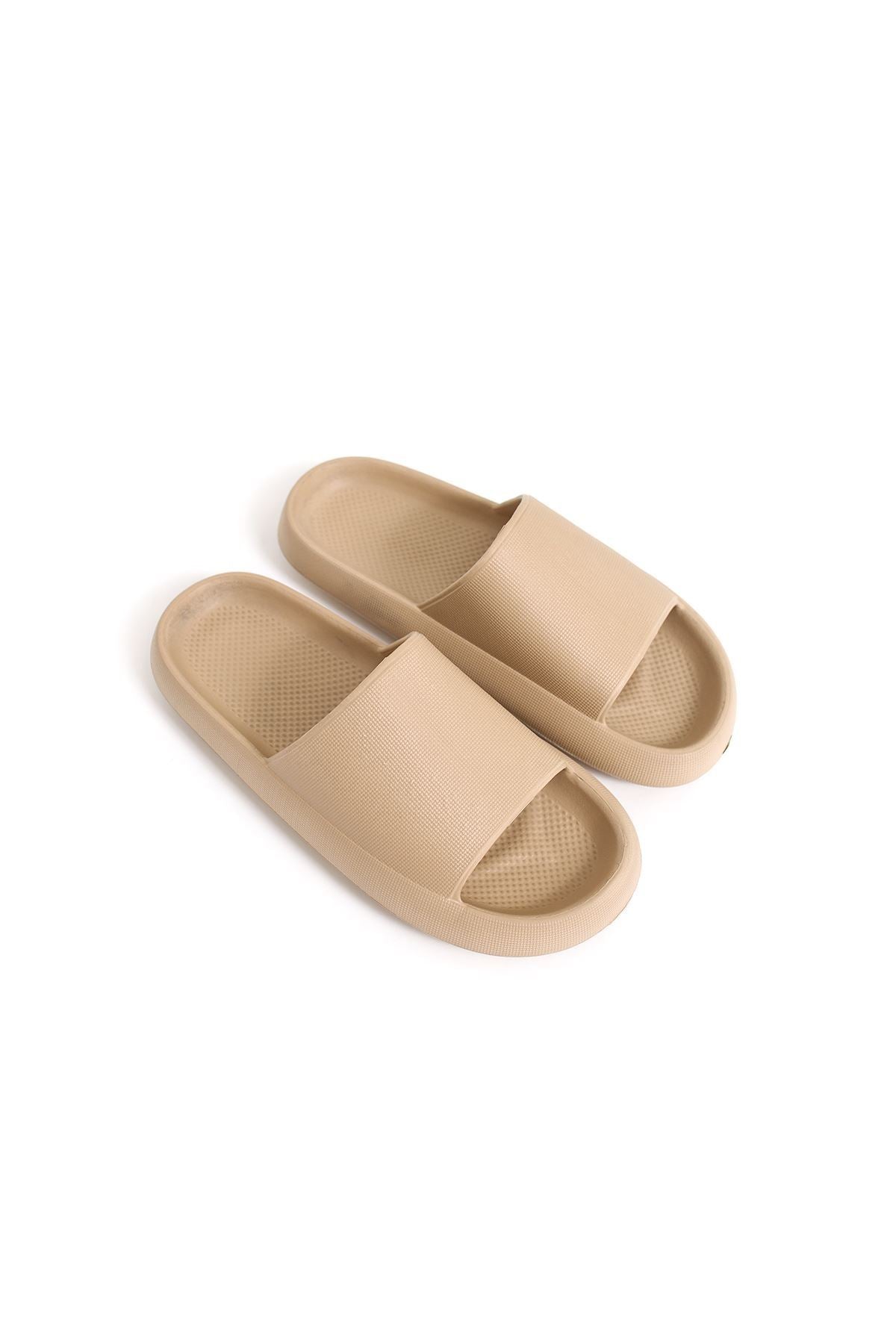Polyurethane Women's Slippers BEIGE - STREETMODE ™