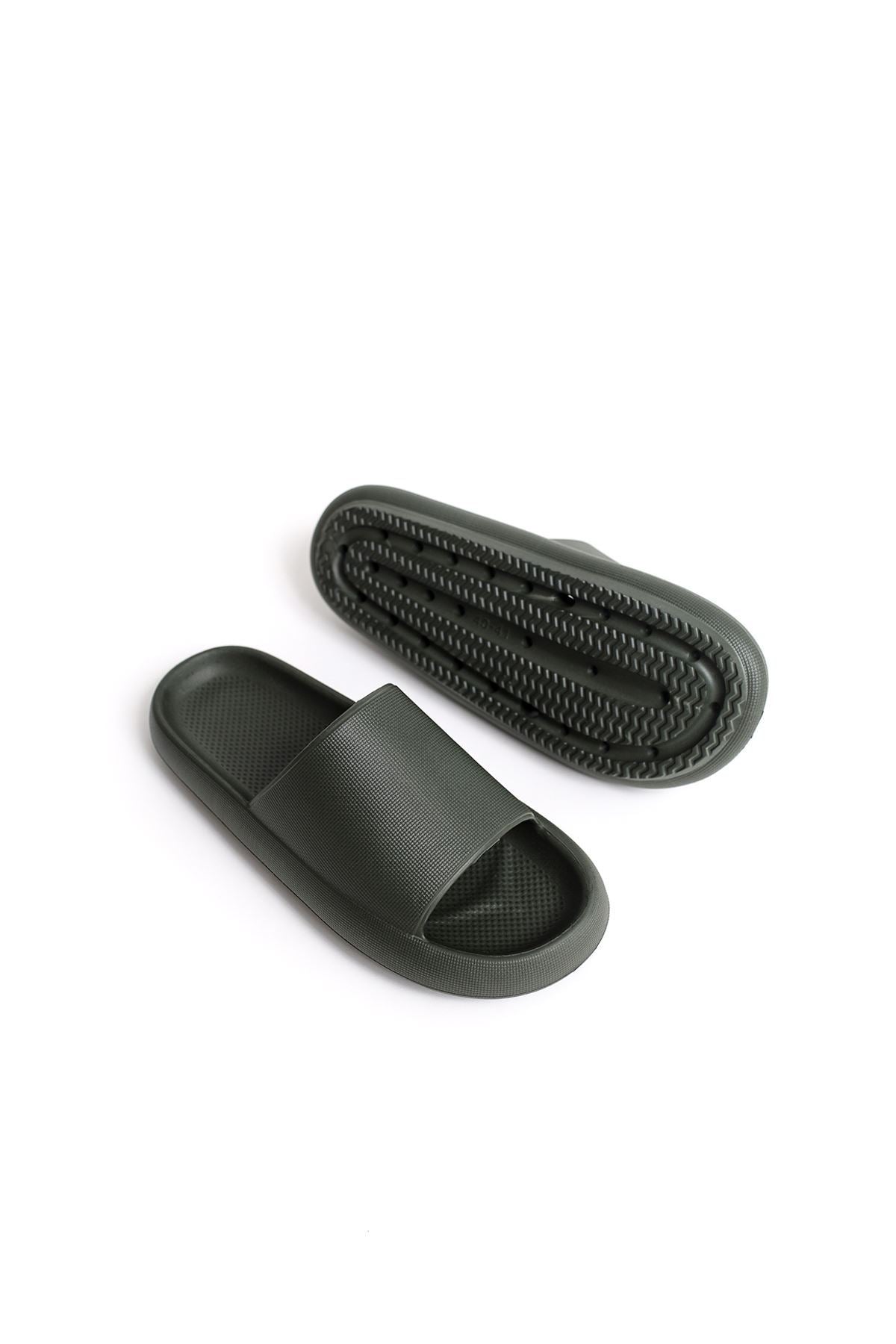 Polyurethane Women's Slippers BLACK - STREETMODE ™