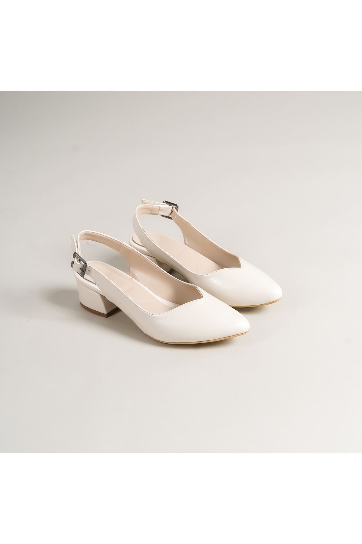 Valentina White Pearl Heels Women's Shoes - STREETMODE ™
