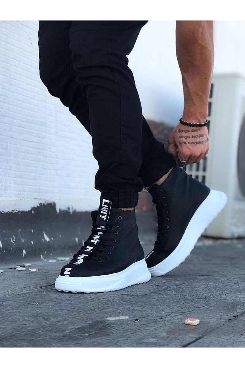 WG03 Black Casual Men's Half Ankle Boots - STREETMODE ™