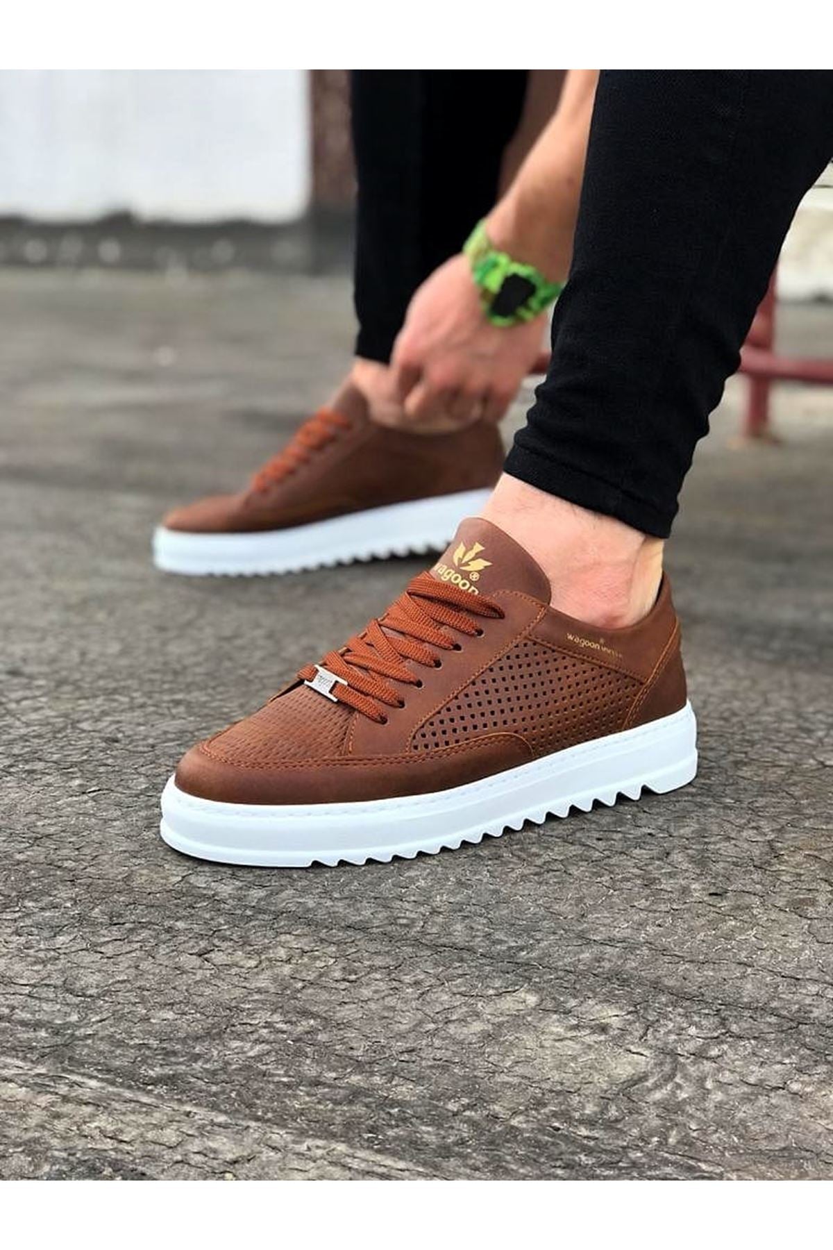 WG505 Tan Men's Casual Shoes sneakers - STREETMODE ™