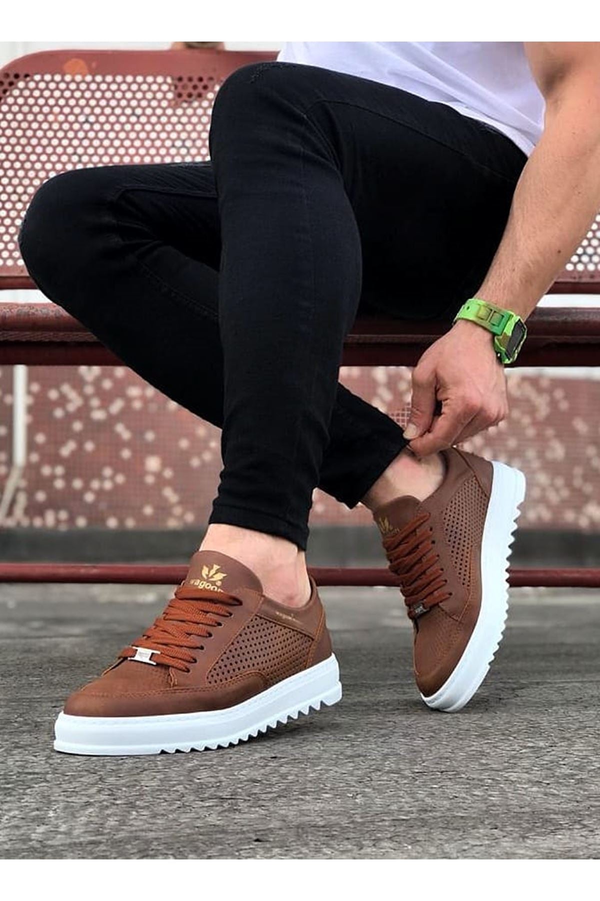 WG505 Tan Men's Casual Shoes sneakers - STREETMODE ™