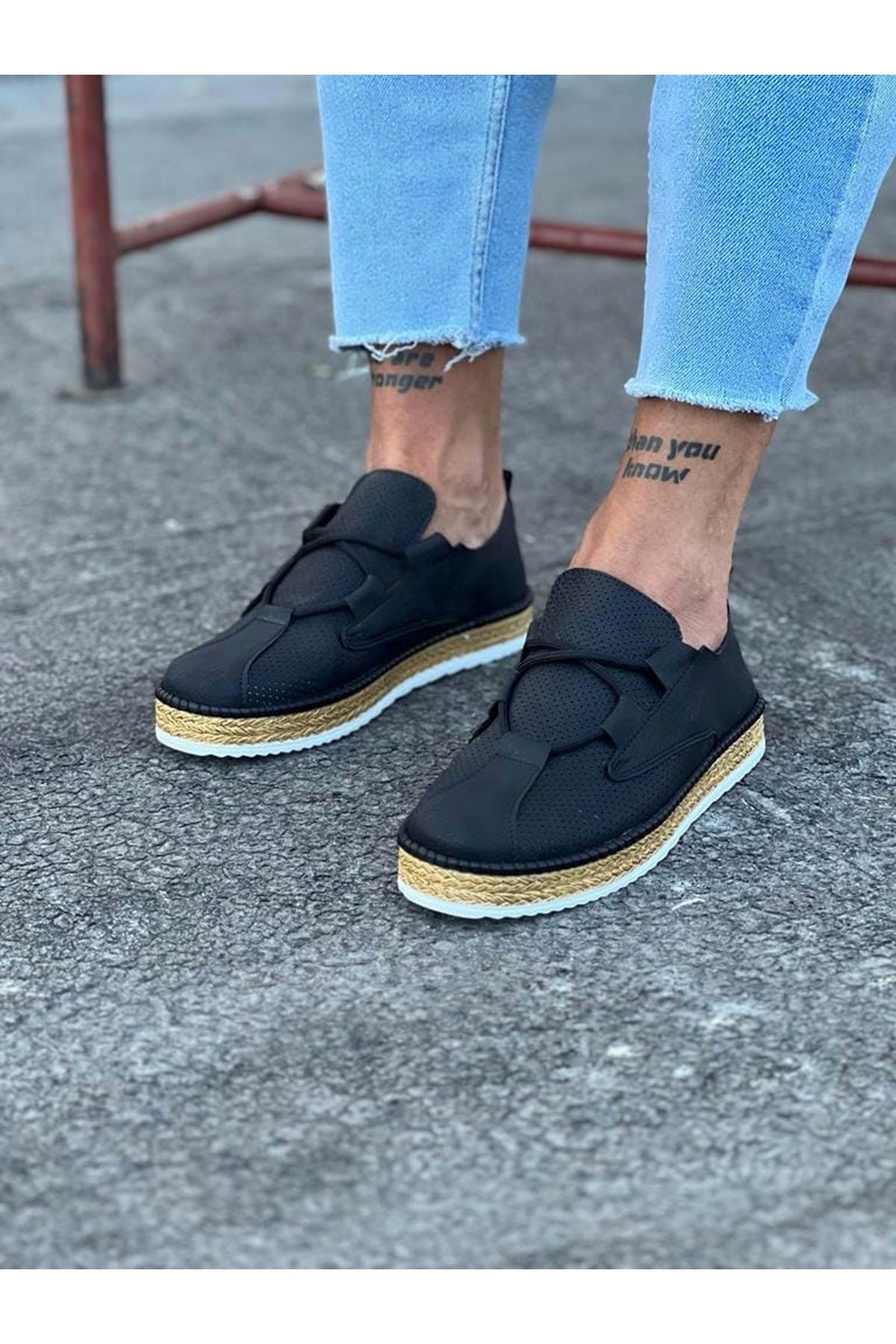 WG015 Black Men's Casual Shoes - STREETMODE ™