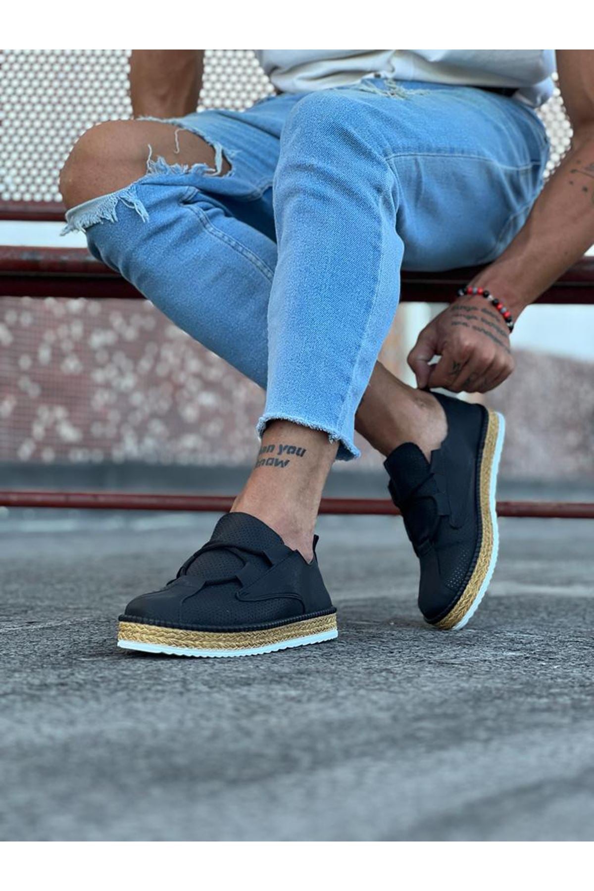 WG015 Black Men's Casual Shoes - STREETMODE ™
