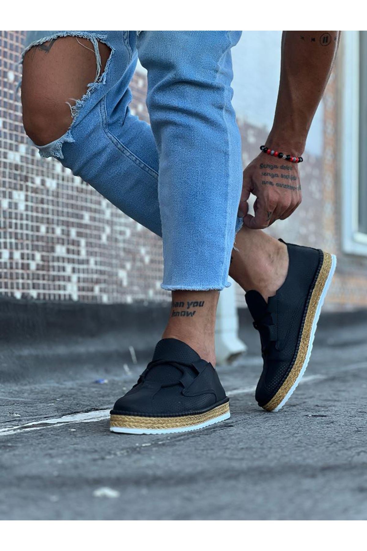 WG015 Black Men's Casual Shoes - STREETMODE ™