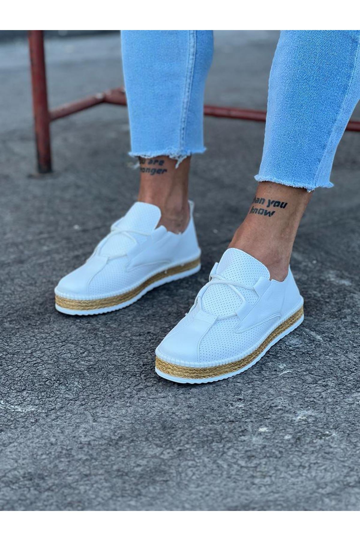 WG015 White Men's Casual Shoes - STREETMODE ™