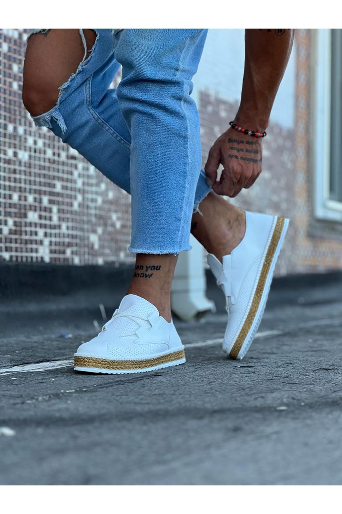 WG015 White Men's Casual Shoes - STREETMODE ™