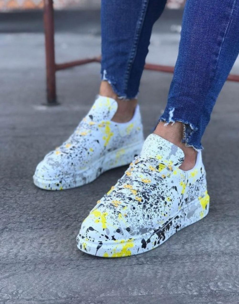 WG501 Yellow Colorful Men's Casual Shoes - STREETMODE ™