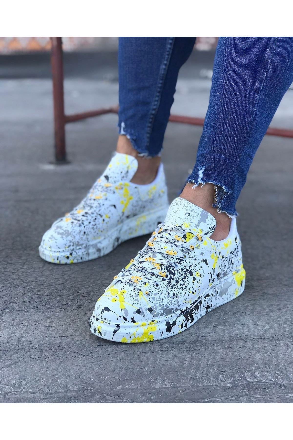 WG501 Yellow Colorful Men's Casual Shoes - STREETMODE ™
