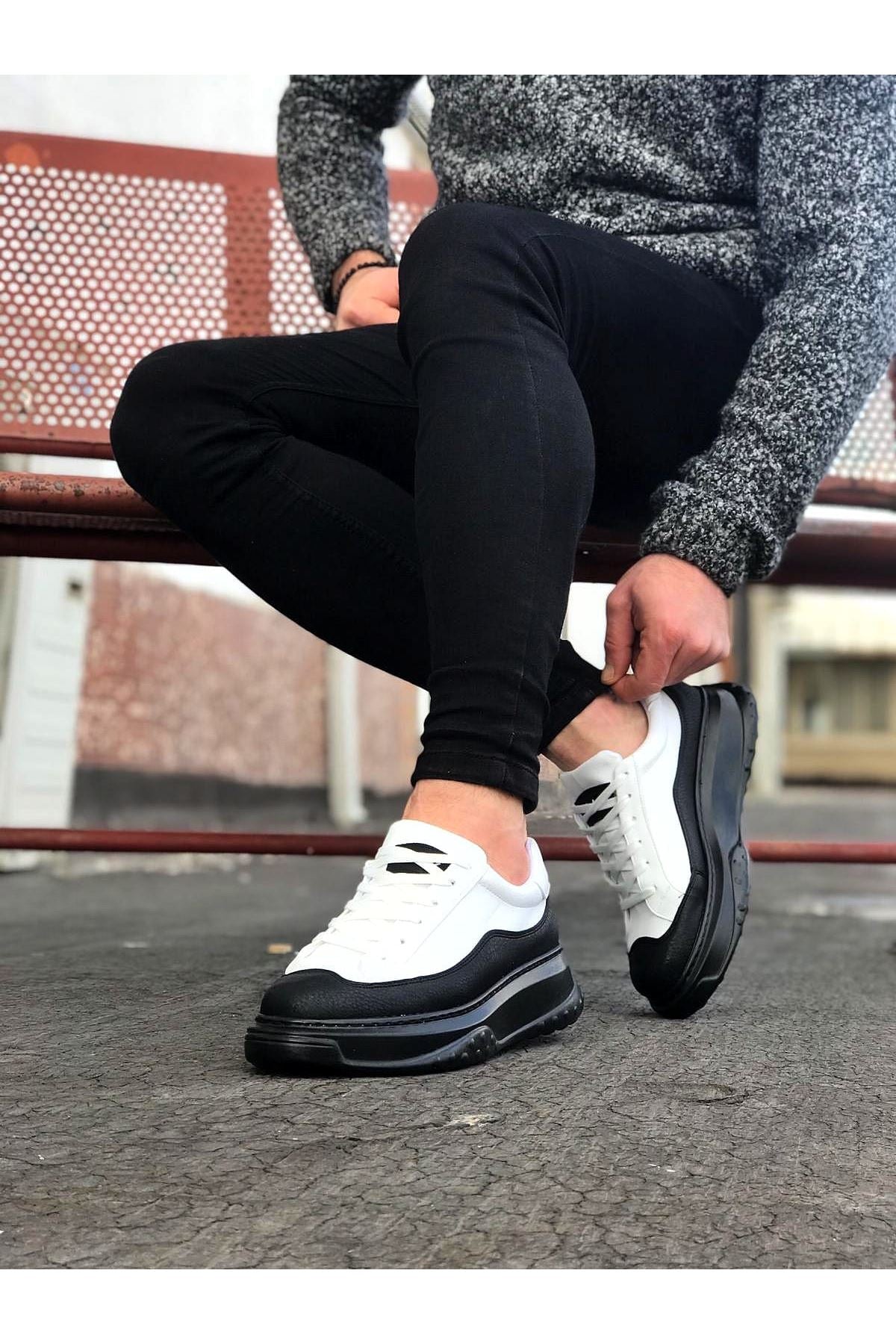 WG507 Charcoal White Men's Shoes - STREETMODE ™