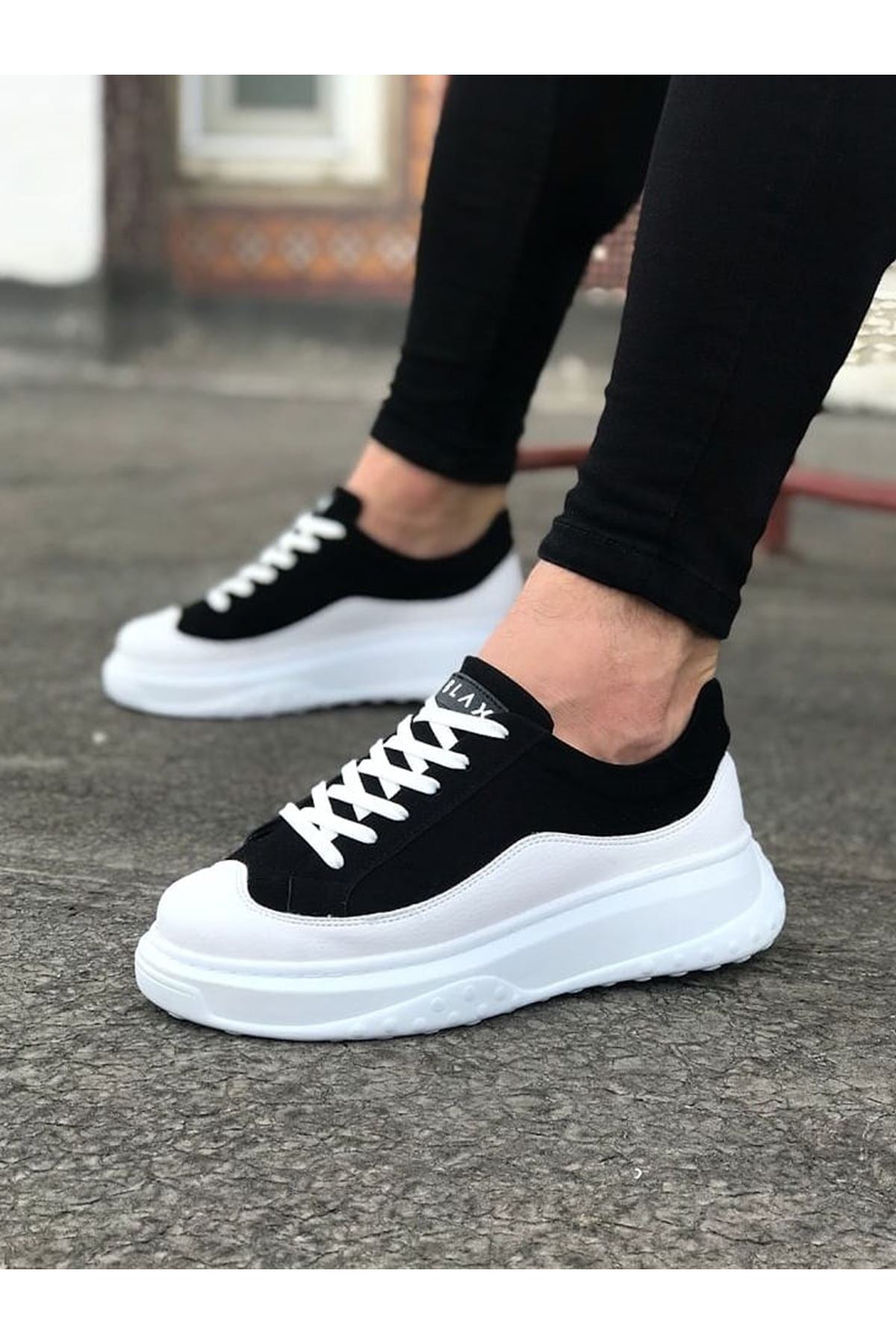 WG507 White Black Men's Shoes - STREETMODE ™