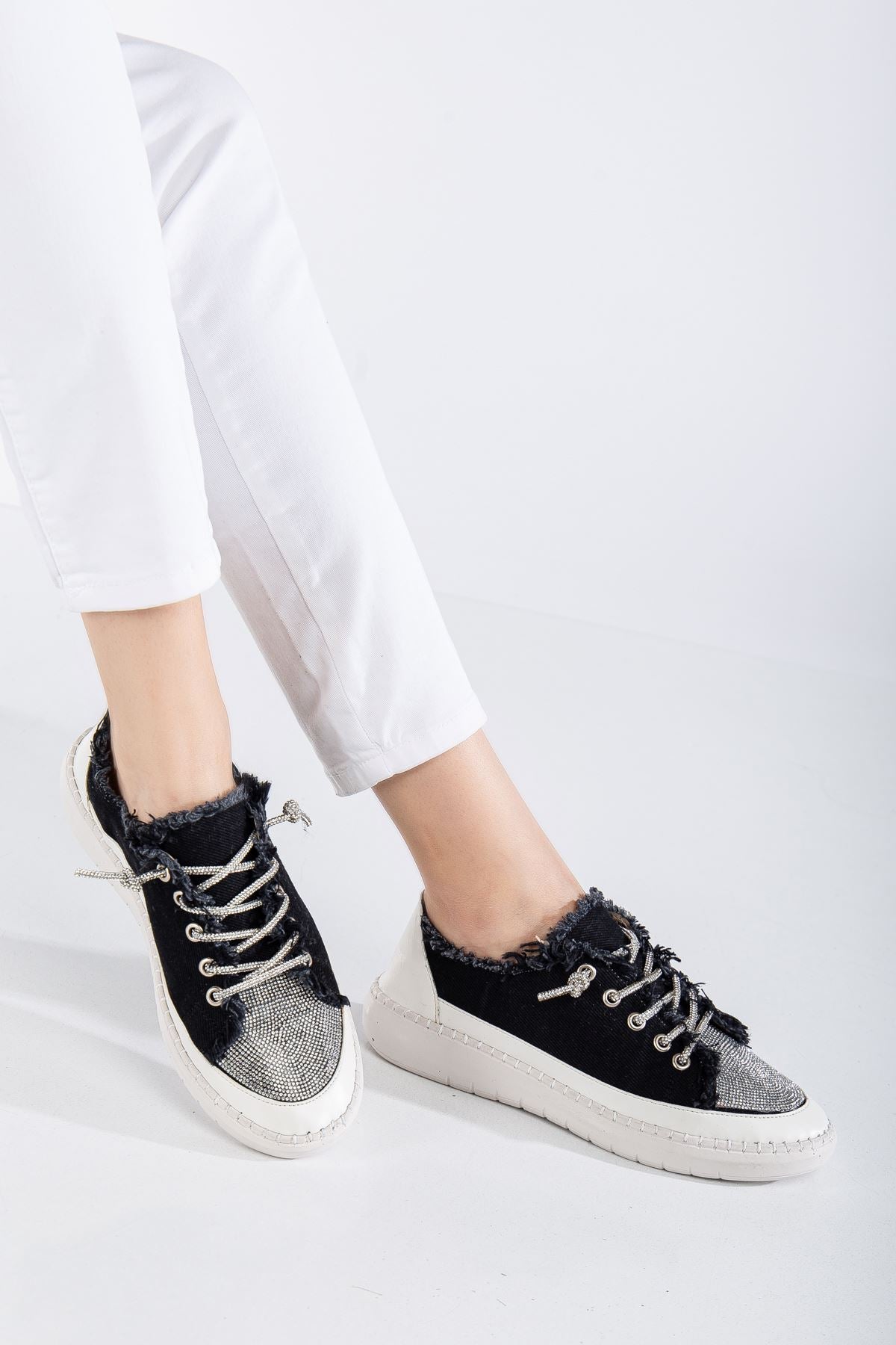 Women's Black Patent Leather Platform Open Toe Thick Heel Shoes - STREETMODE ™