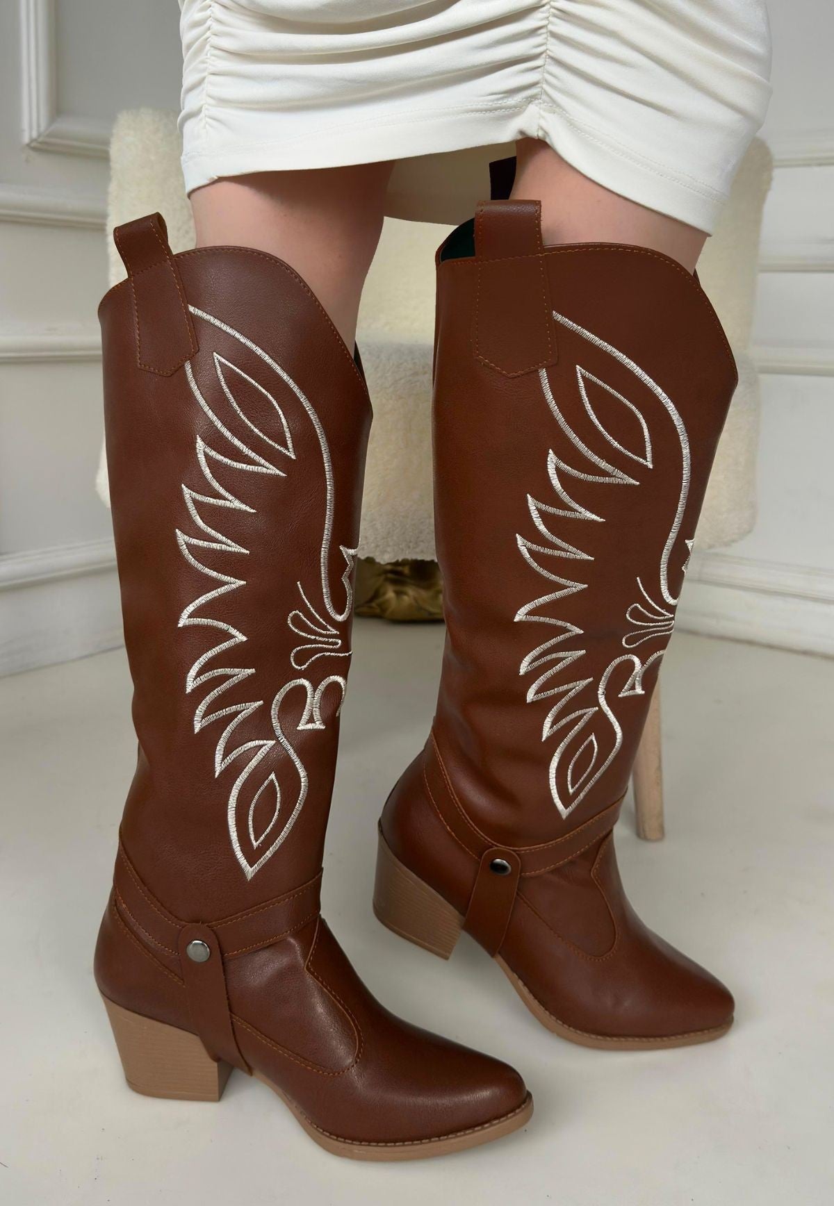 Women's Boots Slip-On Heeled Boots And Boots - STREETMODE ™