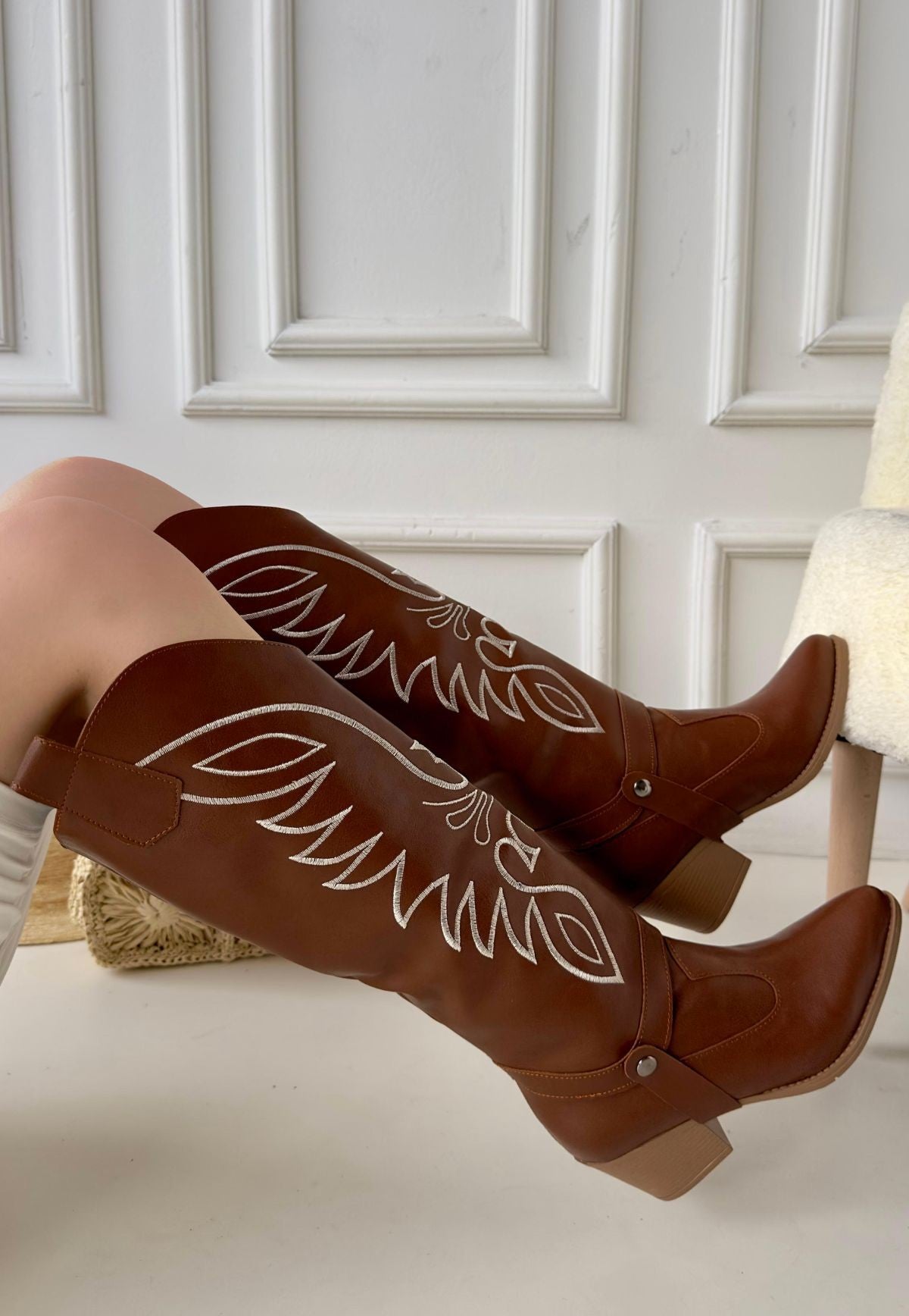 Women's Boots Slip-On Heeled Boots And Boots - STREETMODE ™