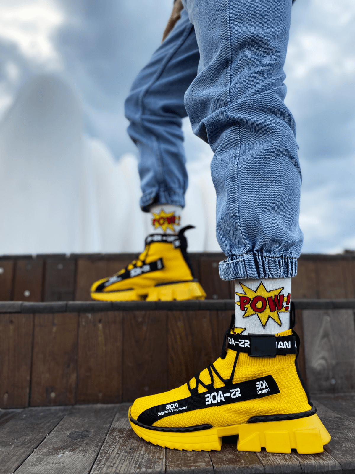Zr-x700 Men's Style Yellow Color Sports Shoes - STREETMODE ™