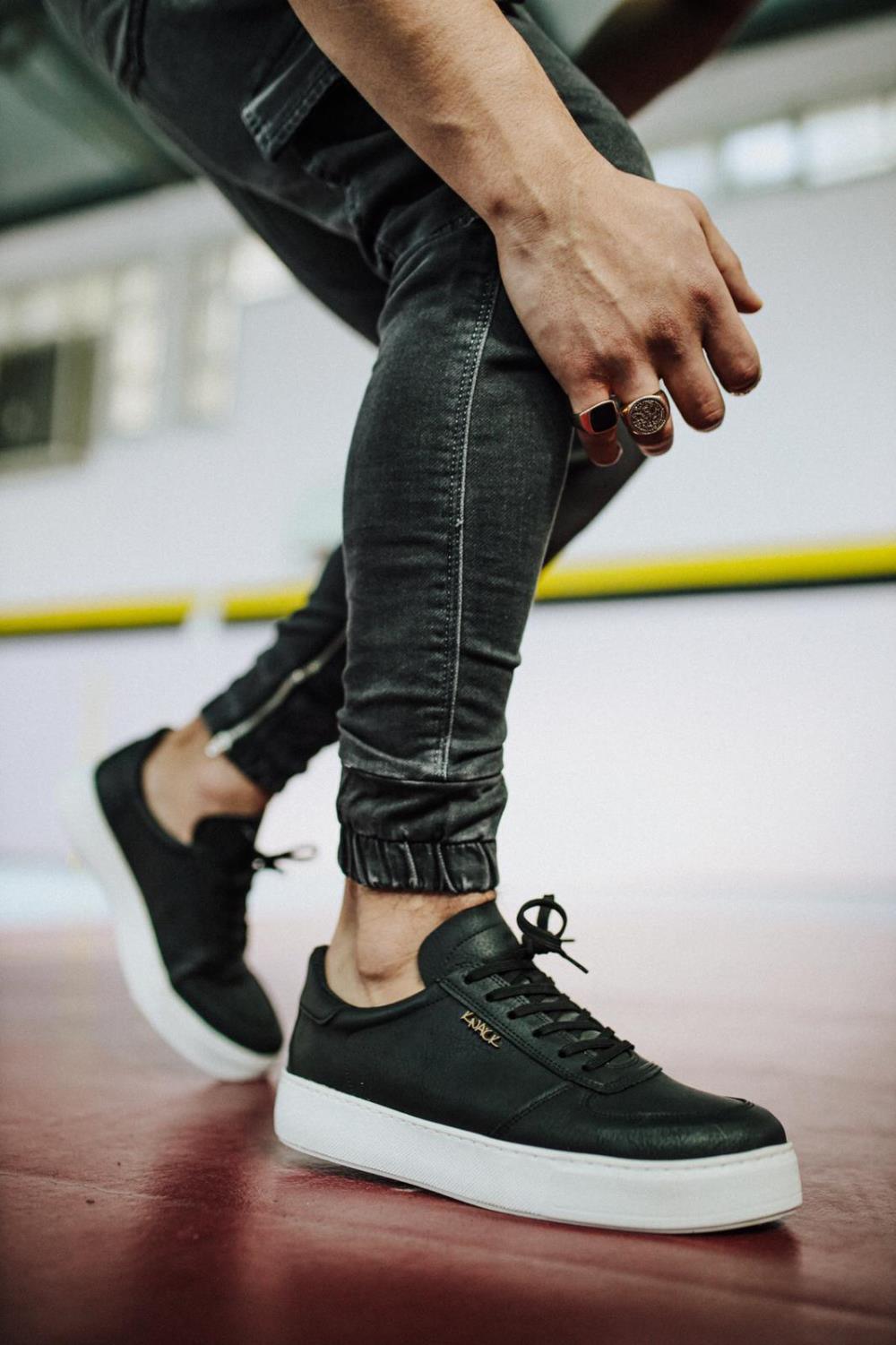 Men's Sneaker Daily Men's Sneaker Shoe 666 Black White - STREET MODE ™