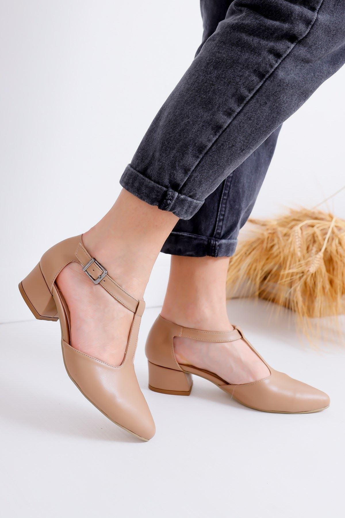 Women's Jane Heels Mink Skin Shoes - STREET MODE ™