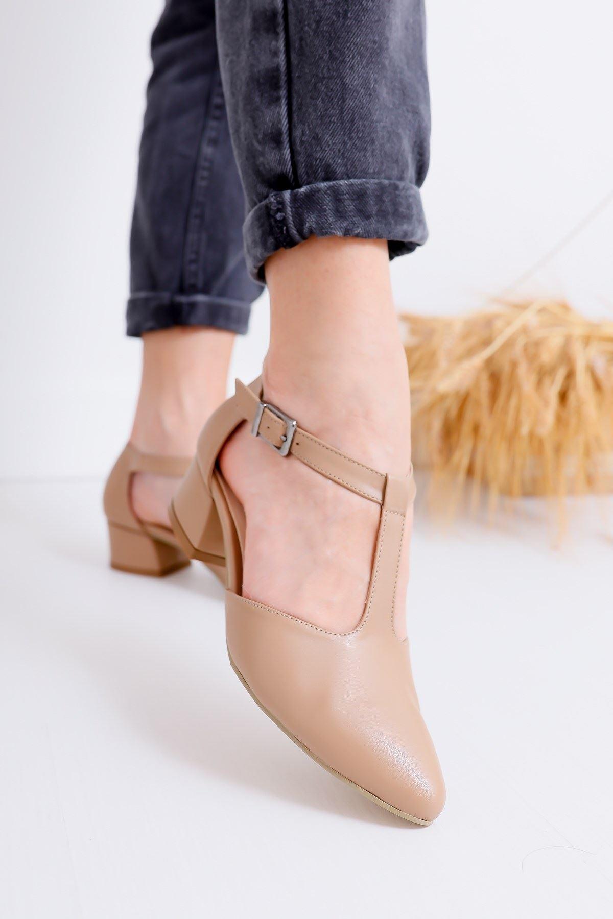 Women's Jane Heels Mink Skin Shoes - STREET MODE ™