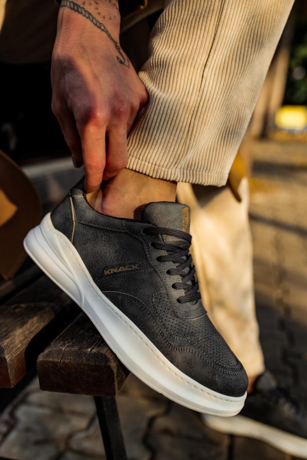 Men's Sneaker Casual Shoes 707 Gray - STREET MODE ™