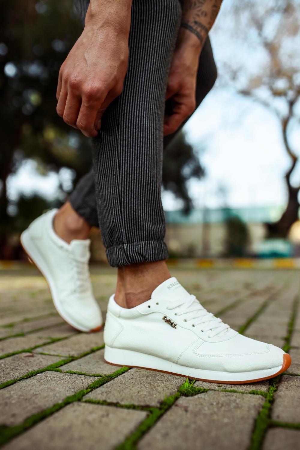 Men's Daily Sneaker Shoes 002 White - STREET MODE ™