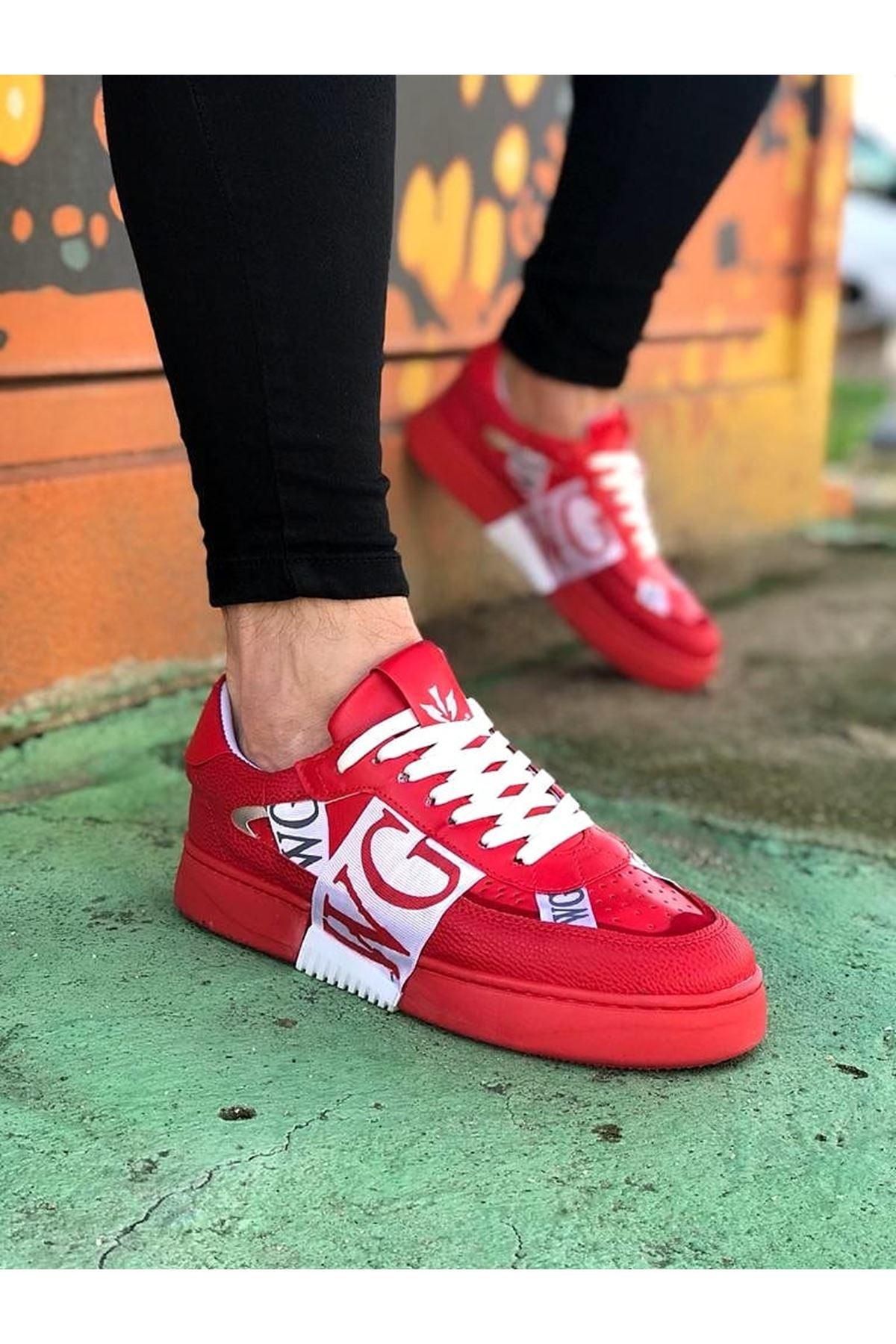 WG202 Red Men's Casual Shoes sneakers - STREET MODE ™