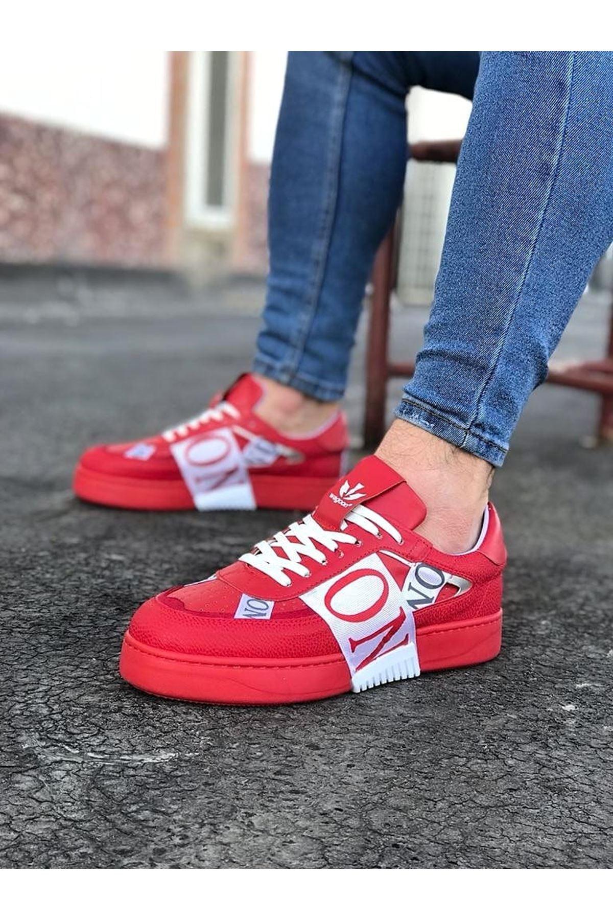 WG202 Red Men's Casual Shoes sneakers - STREET MODE ™