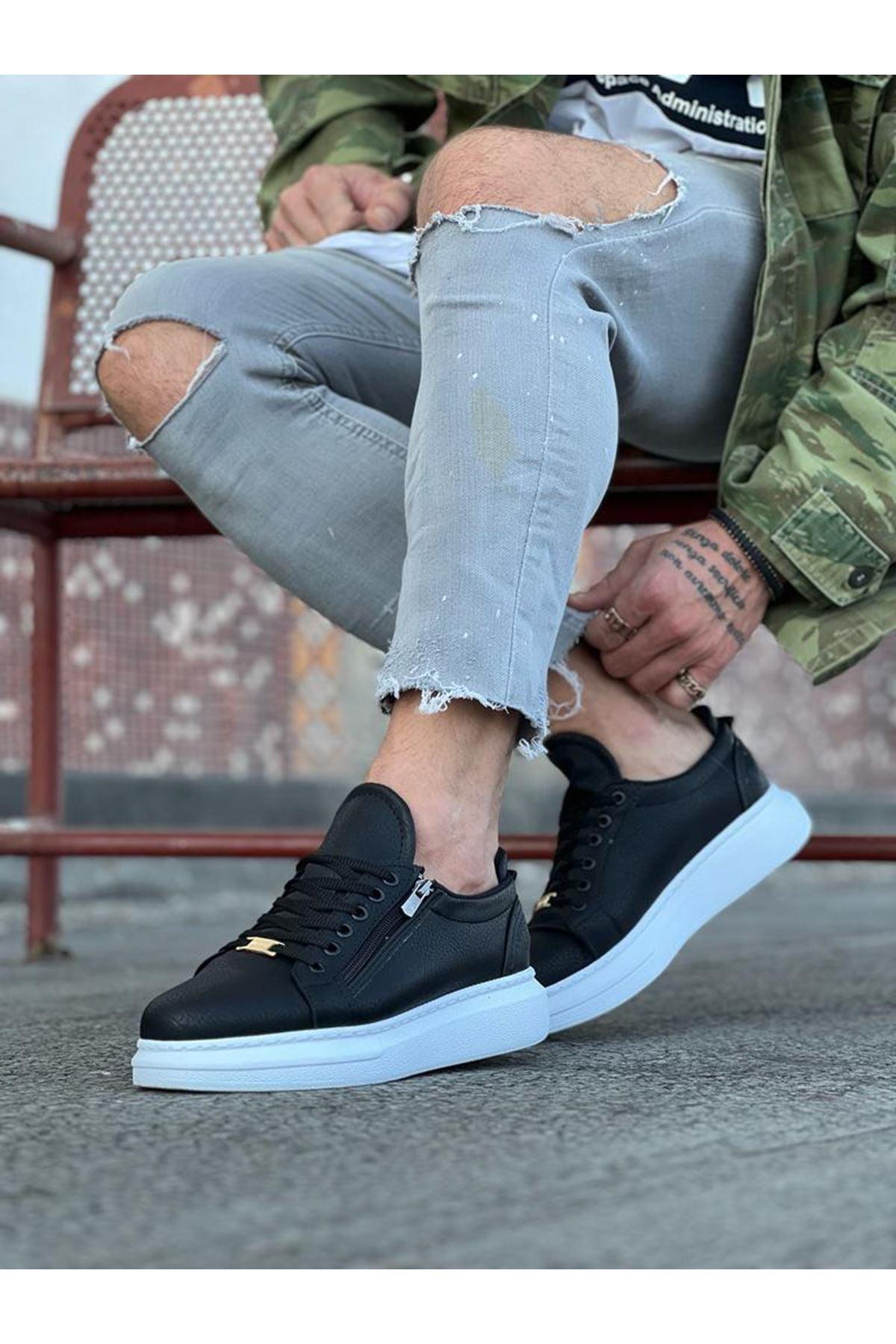 WG504 Black Men's Casual Shoes sneakers - STREET MODE ™