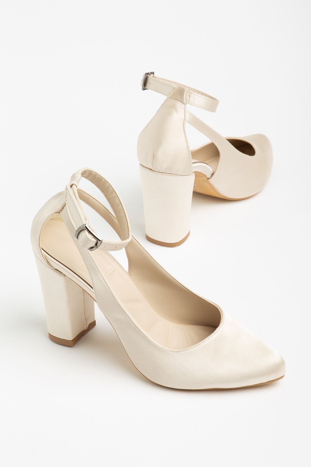 Women's Lillian Heels Cream Suede Shoes