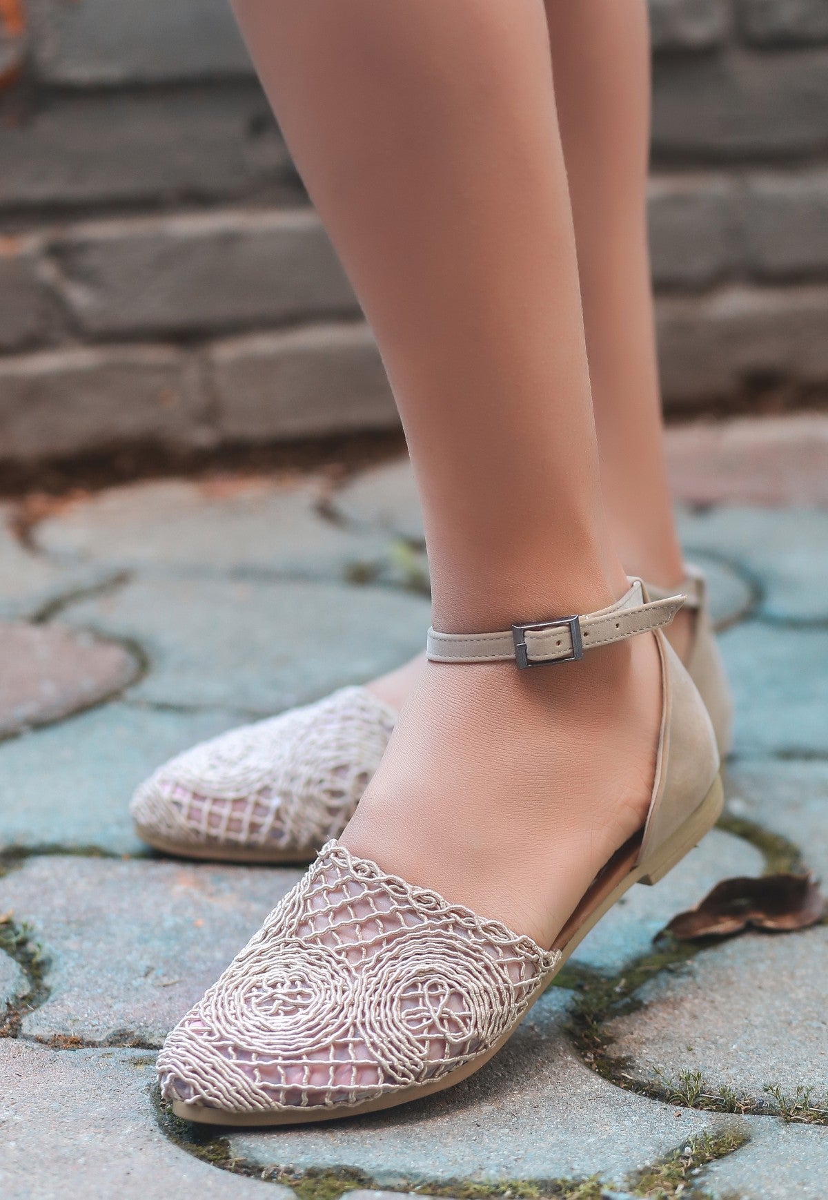 Acir Cream Braided Sandals - STREETMODE ™