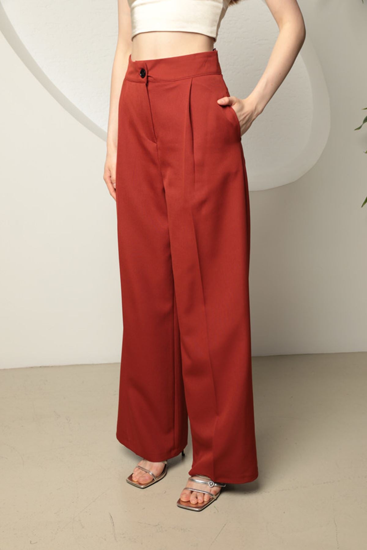 Women's Palazzo Trousers-Terra - STREETMODE ™