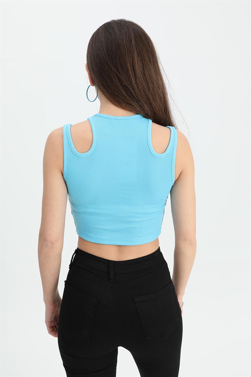 Women's Athlete Double Strap Camisole - Blue - STREET MODE ™