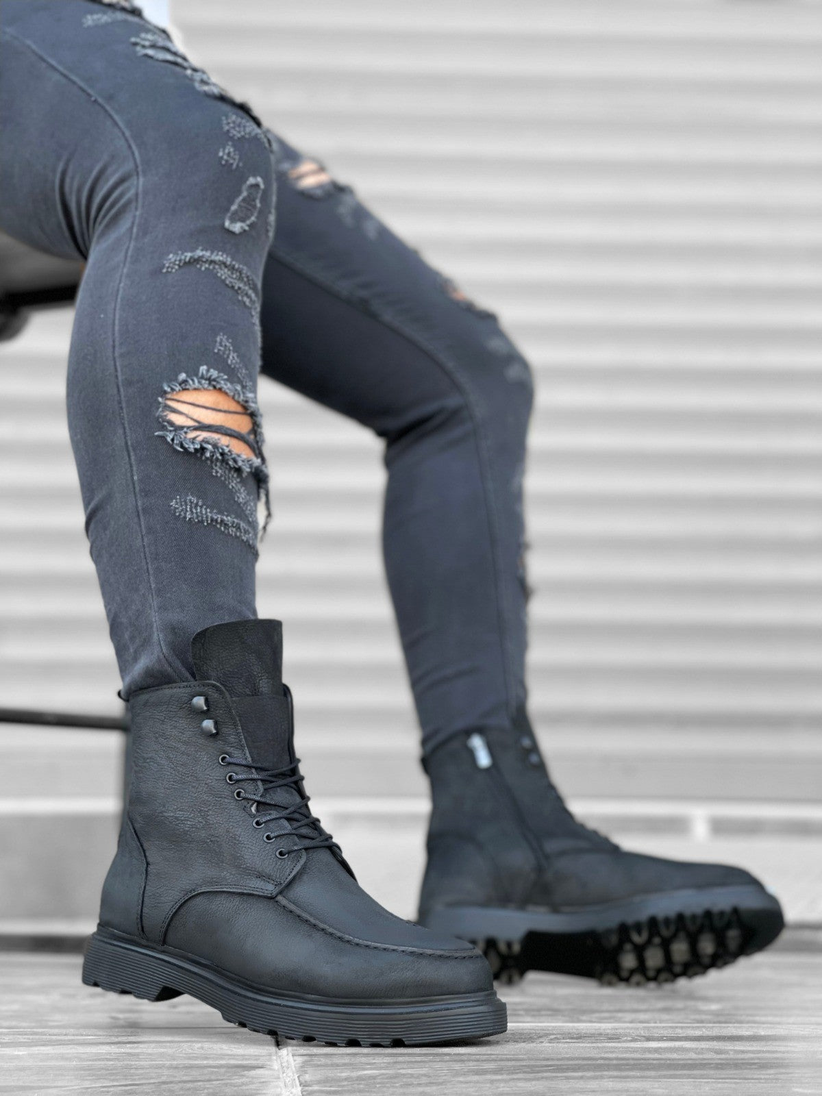 BA0212 Black Men's Boots - STREETMODE ™