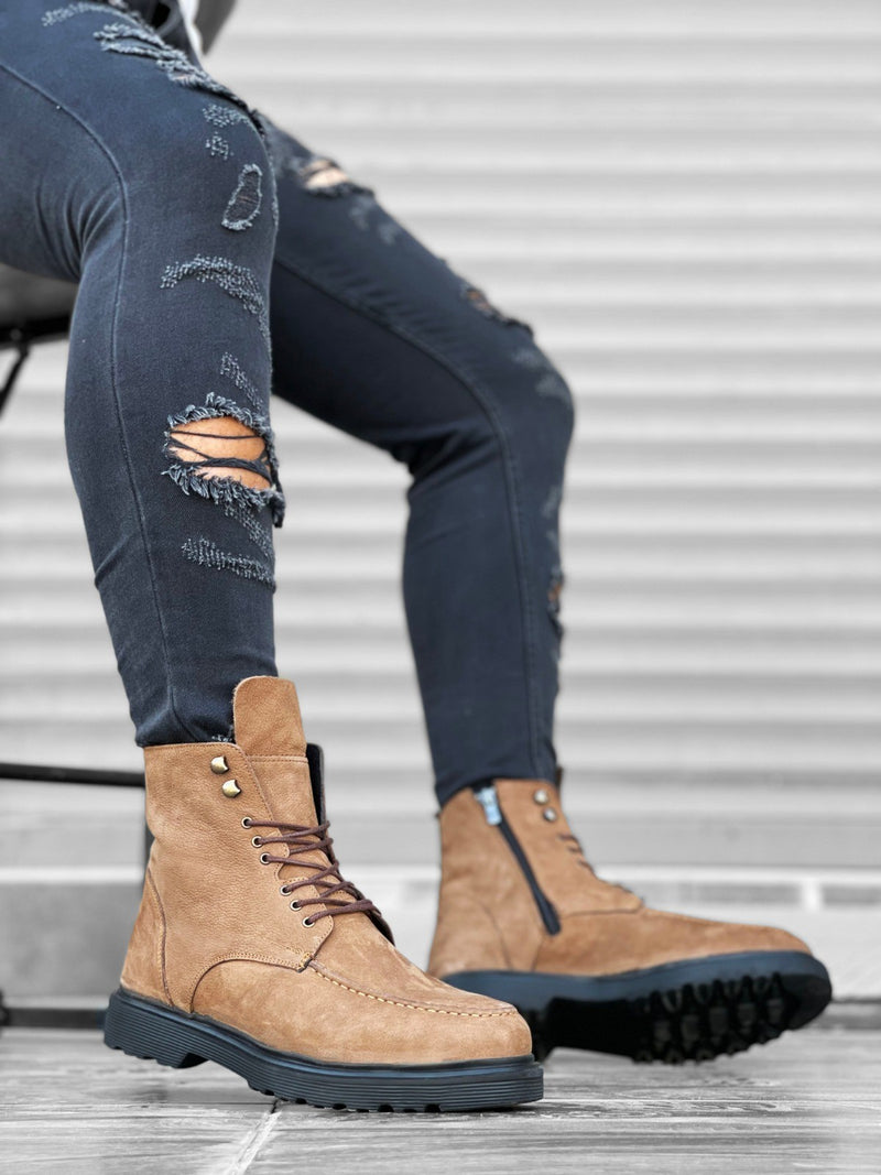 BA0212 Tan Men's Boots - STREETMODE ™